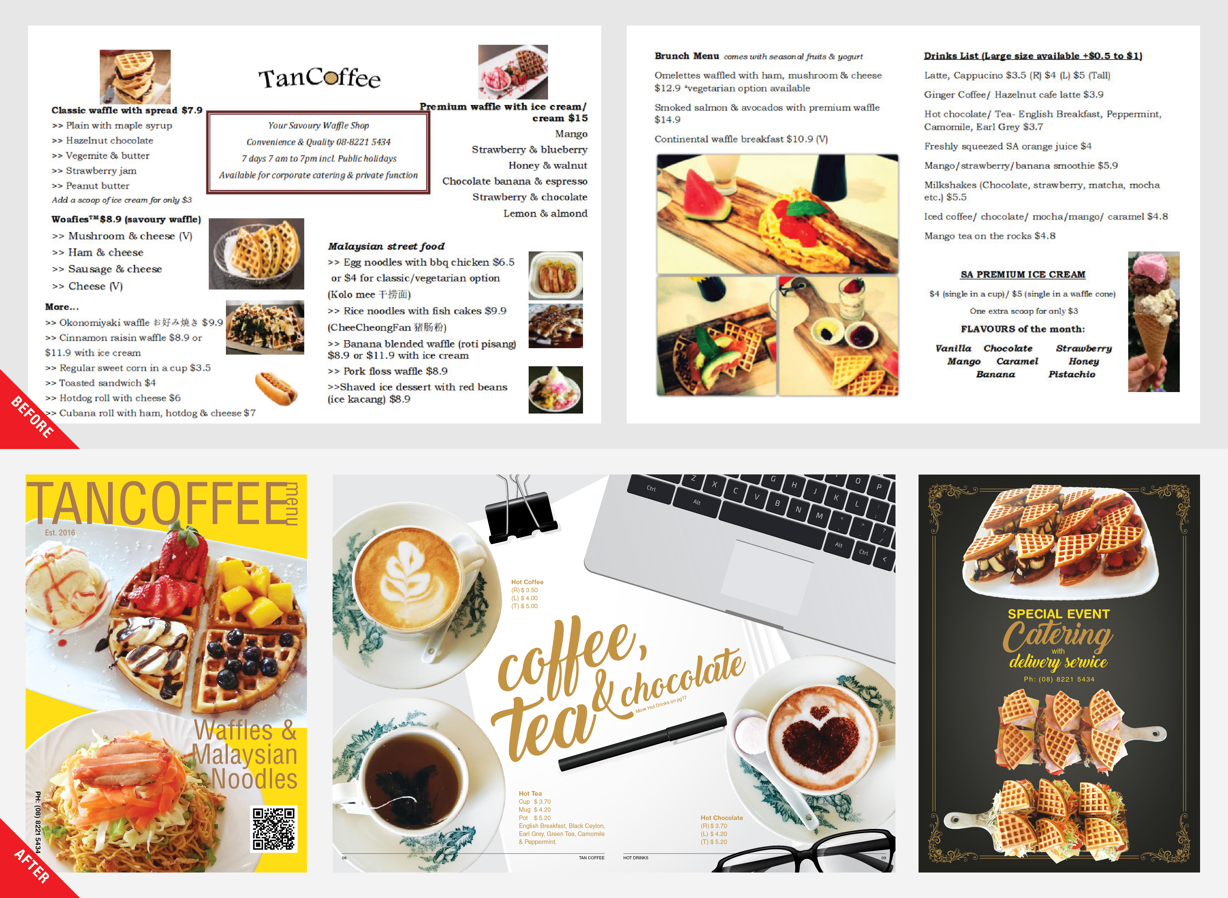 Tan Coffee Menu